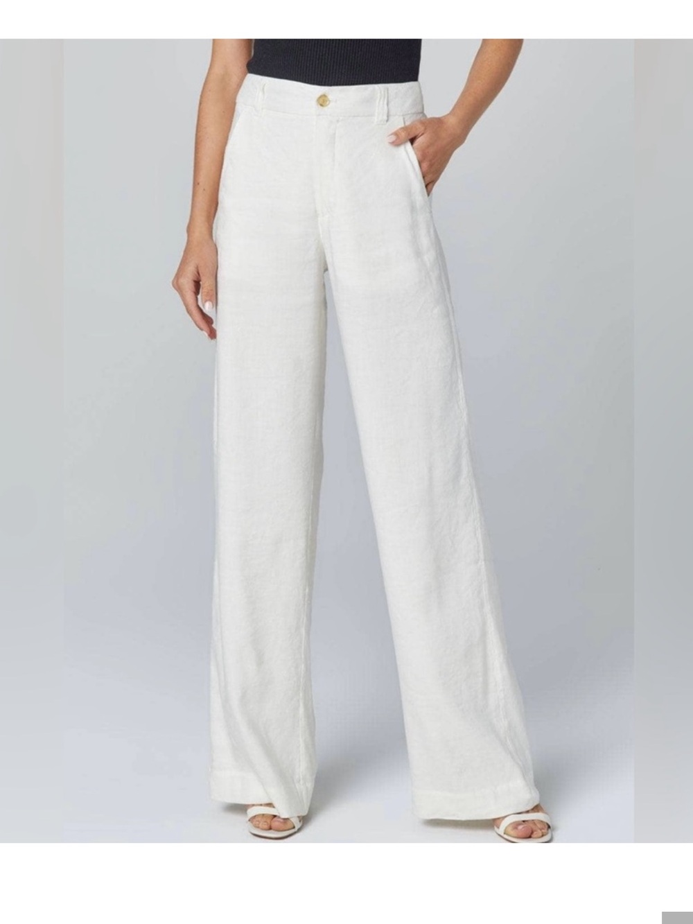 Alp n Rock Britt Wide Leg Linen Trouser Pants Coastal Career XS